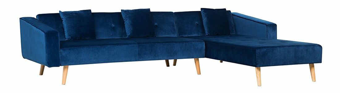 Rohová sedačka Vanto (modrá) (P)