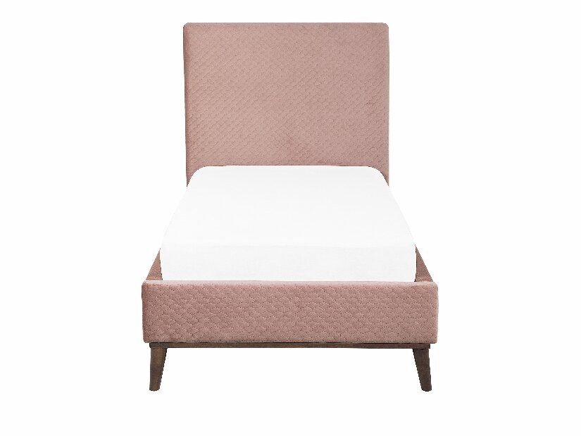 Jednolôžková posteľ 90 cm BARON (s roštom) (ružová)