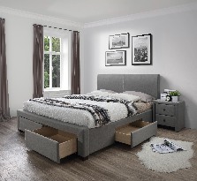 Manželská posteľ 180 cm Aldeia (s roštom a úl. priestorom)