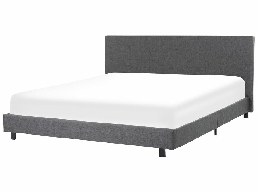 Manželská posteľ 180 cm ALVIA (s roštom) (sivá)