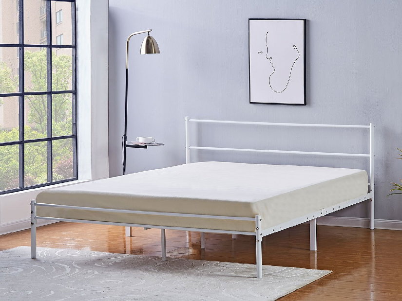 Manželská posteľ 160x200 cm Bengrio 0501 (biela) (bez matraca) *výpredaj