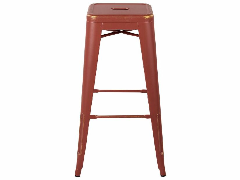 Set 2ks. barových stoličiek 76cm Cabriot (červenozlatá) 