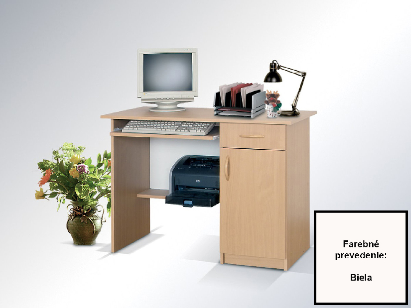 PC stolík Lamia B01 (biela) *výpredaj