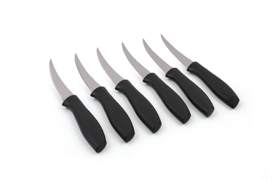 Sada nožov (6 ks.) Magna (čierna + strieborná)