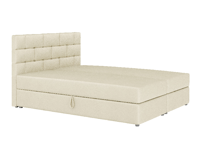 Manželská posteľ Boxspring 140x200 cm Waller Comfort (béžová) (s roštom a matracom)