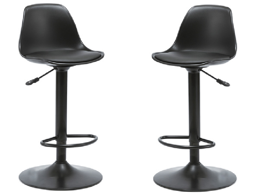 Set 2 ks. barových stoličiek Dobie (čierna) *výpredaj