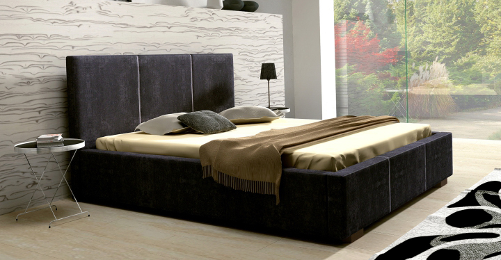 Manželská posteľ 180 cm Valentina čierna