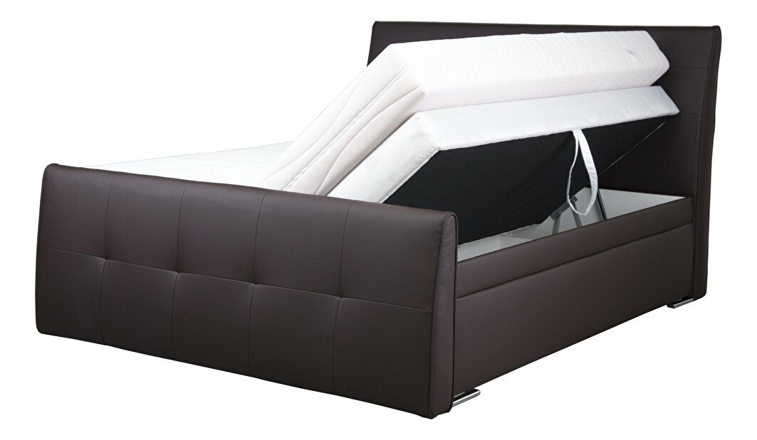 Manželská posteľ 180 cm Blanár Lambada 2 (hnedá) (s roštom a matracmi)