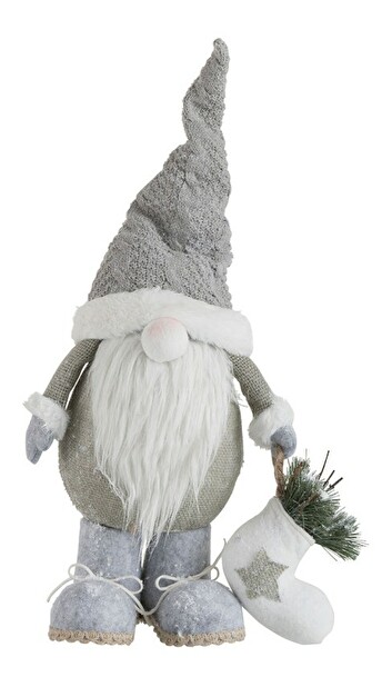 Figurína Jolipa Vianočná postavička Mystical Mint (34x15x57cm) (Sivá)