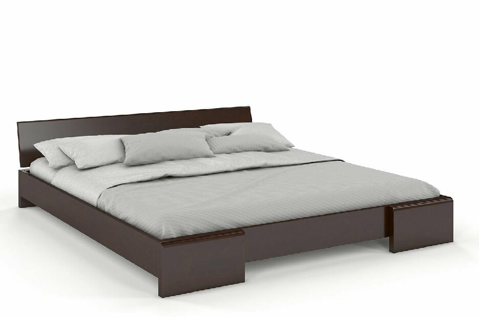 Manželská posteľ 160 cm Naturlig Blomst (buk) (s roštom)