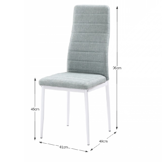 Jedálenská stolička Collort nova (zelená + biela)