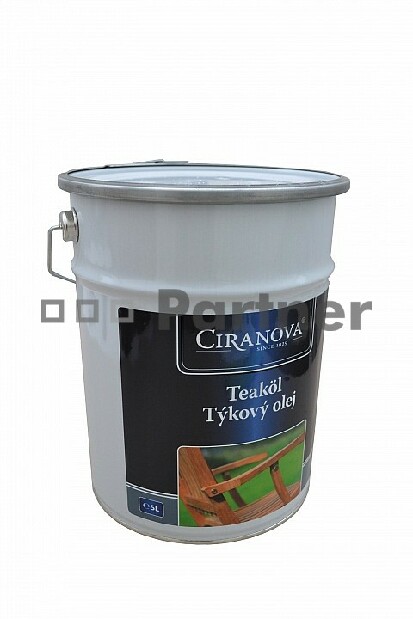 Ochranný prostriedok na záhradný nábytok Ciranova teakový olej 5 l