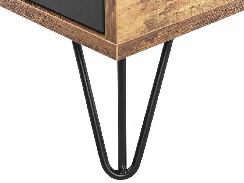 Nočný stolík Aiping (tmavé drevo)