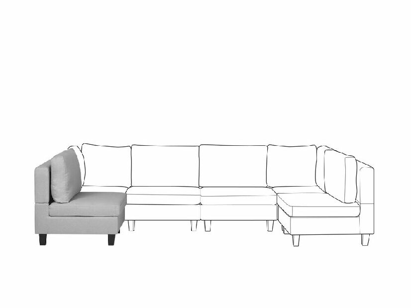Modul stoličky FELLE (polyester) (svetlosivá)