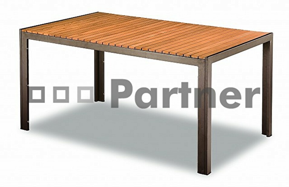 Záhradný stôl TAM 03702 90x150 cm hnedá (Kov)