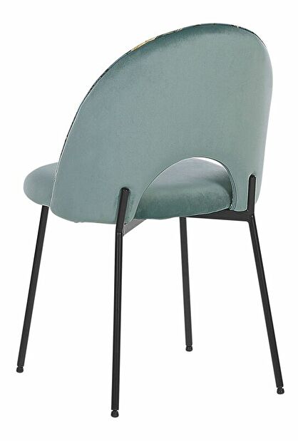 Set 2 ks. jedálenských stoličiek CAVEL (látka) (zelená)