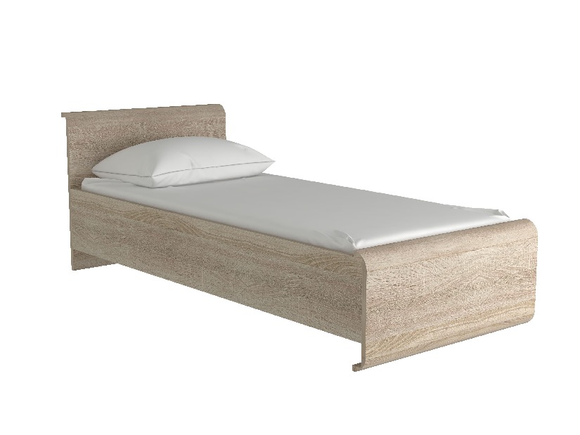 Jednolôžková posteľ 90 cm Lincoln (s roštom a matracom) (dub sonoma)