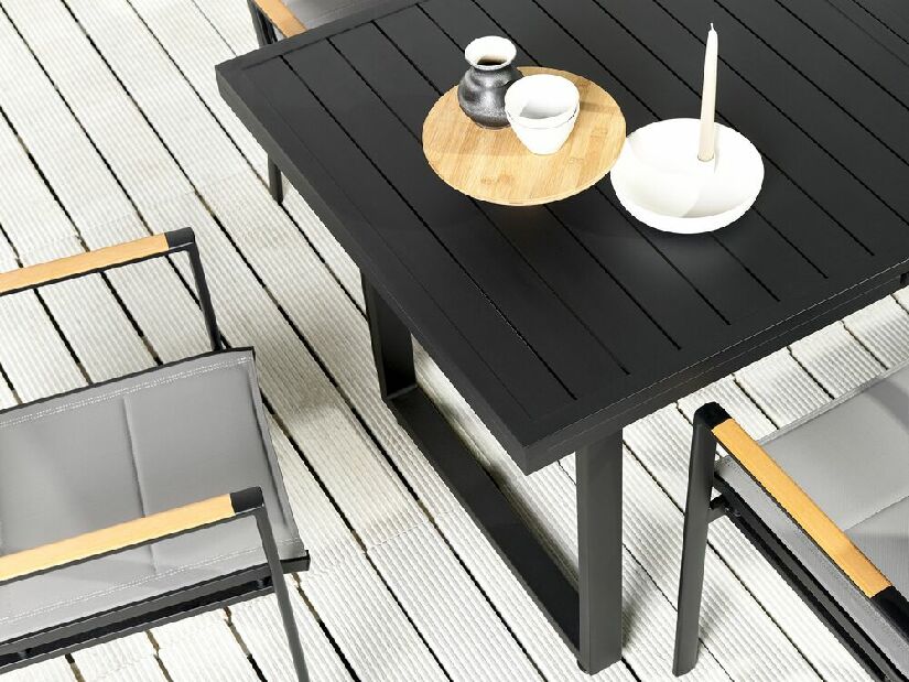 Záhradný stôl Valerian (čierna) 