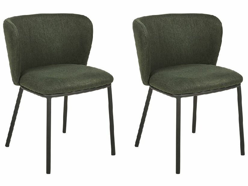 Set 2 ks jedálenských stoličiek Minik (zelená)
