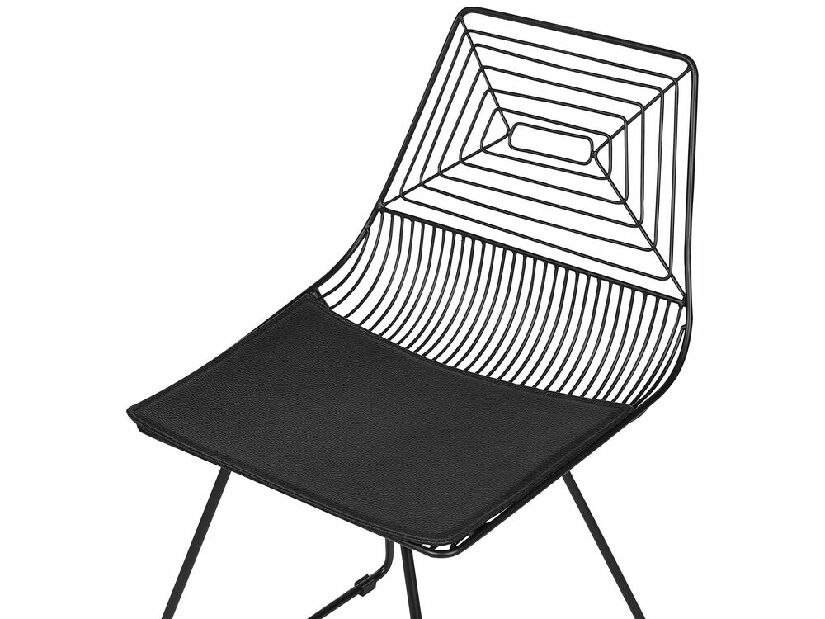 Set 2 ks jedálenských stoličiek Bricio (čierna)