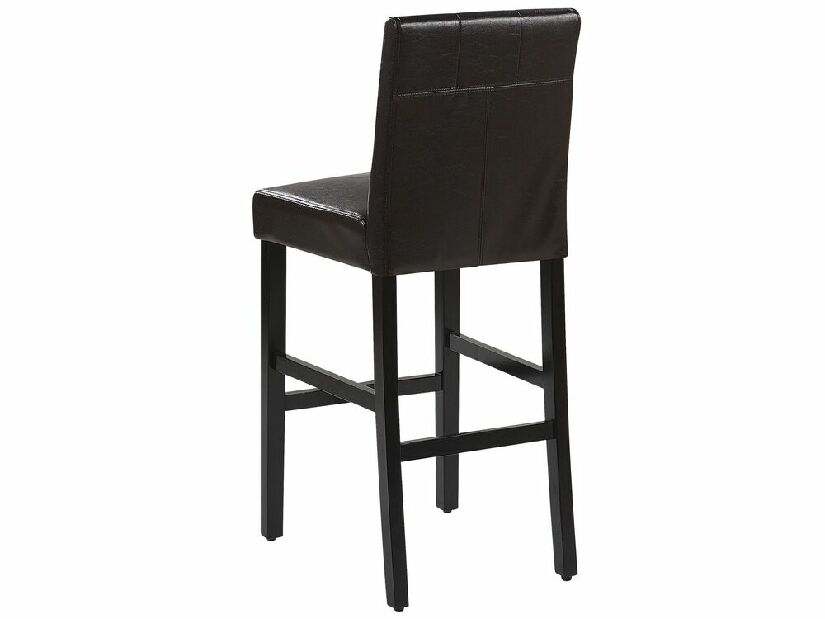 Set 2 ks. barových stoličiek MATON (syntetická koža) (hnedá)