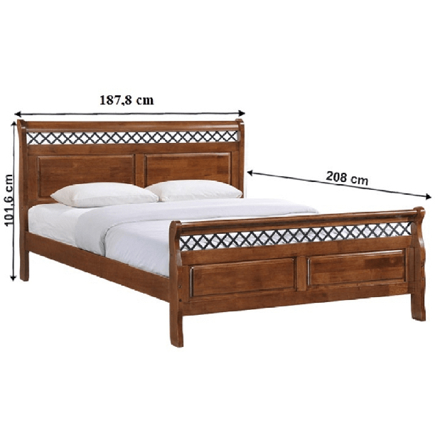 Manželská posteľ 180 cm Satiri 2 (s roštom)