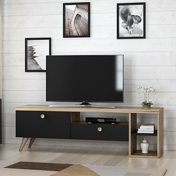 TV stolík/skrinka Paria (čierna)