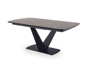 Jedálenský stôl Vinsan (tmavosivá + čierna) (pre 8 a viac osôb)