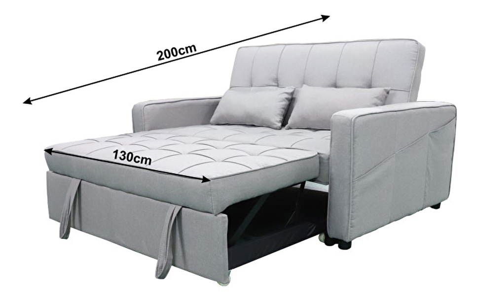 Rozkladacia pohovka Flombe Big Bed (sivá) *výpredaj