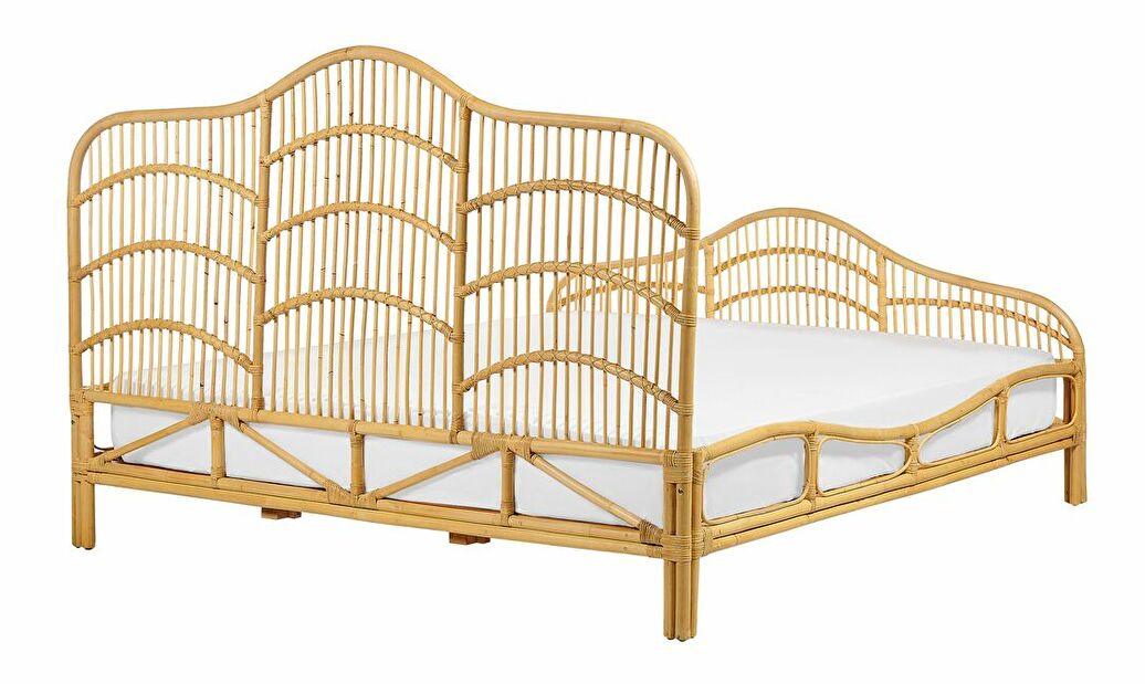 Manželská posteľ 180 cm Dori (svetlé drevo) (s roštom)