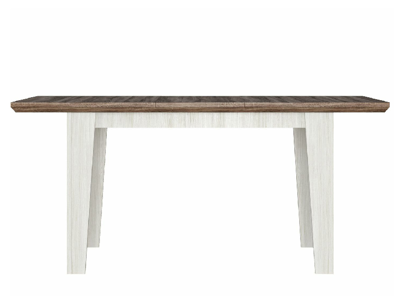 Jedálenský stôl BRW Marselle STO 130/170 (pre 4 osoby) (jaseň snežný + dub sonoma tmavý)