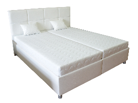 Manželská posteľ 180 cm Albatros (biela) (s roštami a matracmi) *výpredaj