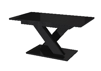 Jedálenský stôl Barax (lesk čierny) (pre 6 až 8 osôb)