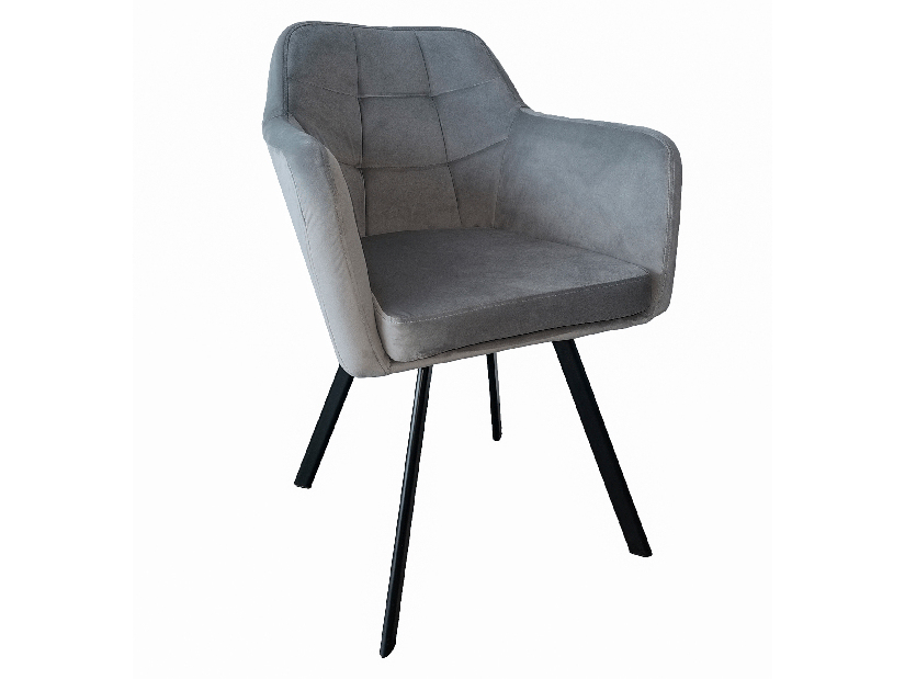 Jedálenská stolička Zevas (sivá + čierna)
