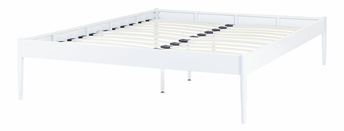 Manželská posteľ 140 cm Victoire (biela) (s roštom)