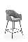 Barová stolička Haywood (sivá)
