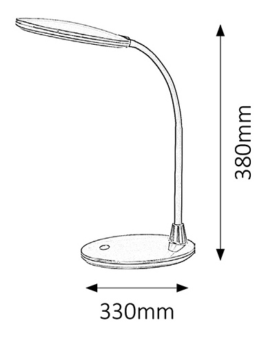 Stojanová lampa Oliver 4297 (strieborná)