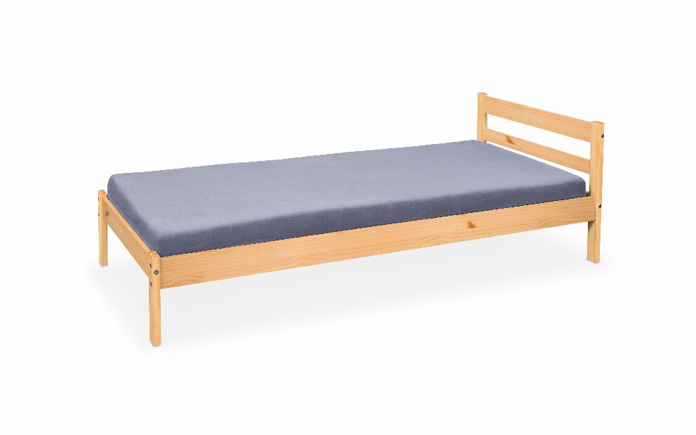 Jednolôžková posteľ 90 cm Finy (borovica)