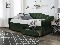 Jednolôžková posteľ 90 cm Amrora 90 (tmavozelená) (s roštom a úl. priestorom)