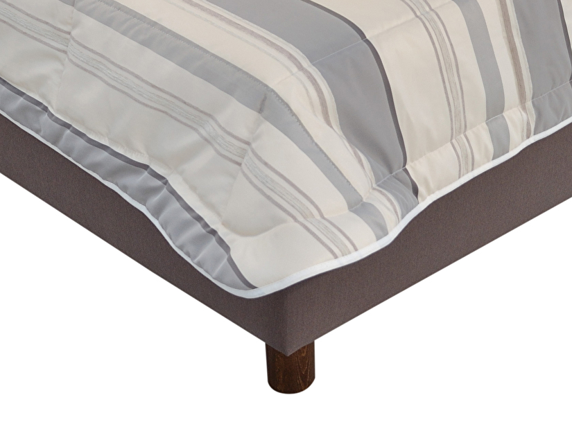 Manželská posteľ 180 cm Blanár Bobby (s roštom a matracmi) (hnedá)