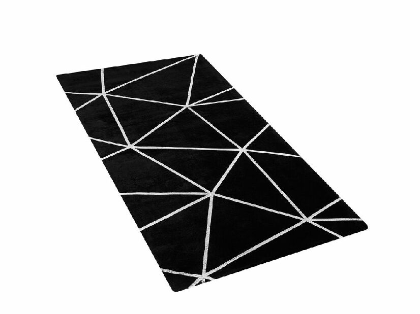 Koberec 80x150 cm HAZVE (látka) (čierna)
