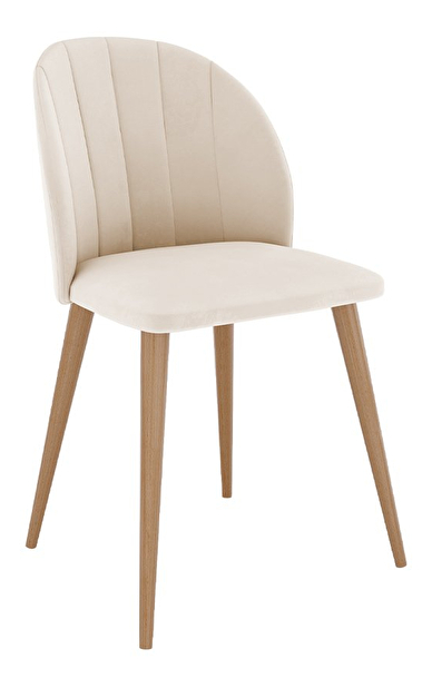 Jedálenská stolička Mirjan Sisi (natural + krémová)