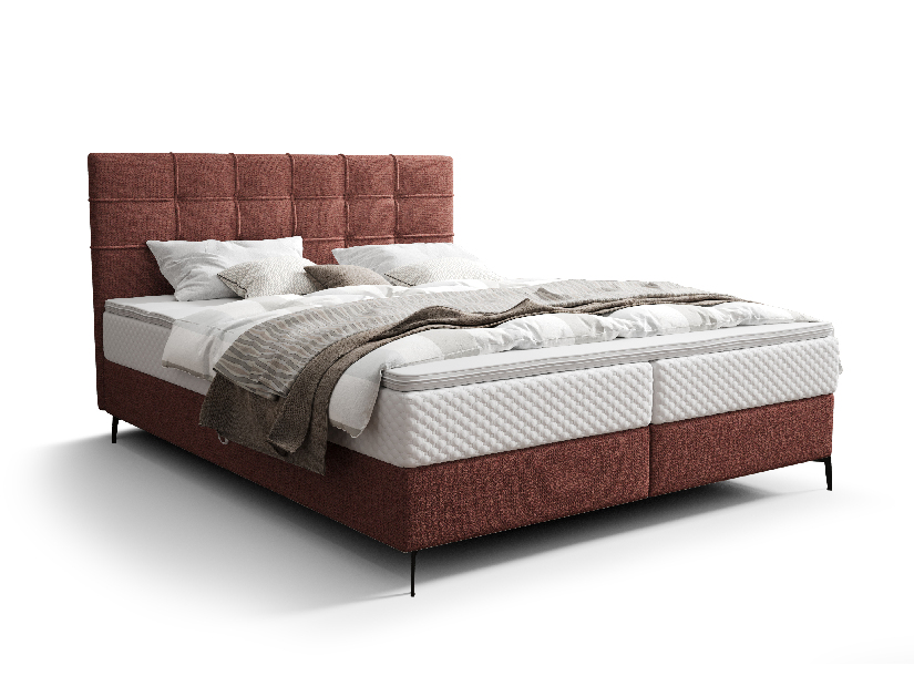 Jednolôžková posteľ 120 cm Infernus Bonell (terakota) (s roštom, s úl. priestorom)