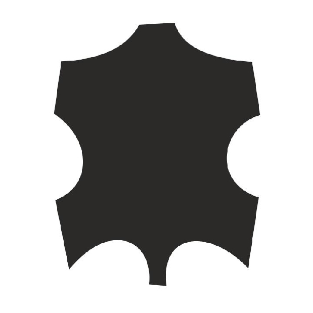 Kožená rohová sedačka U Thaldia (čierna) (L)