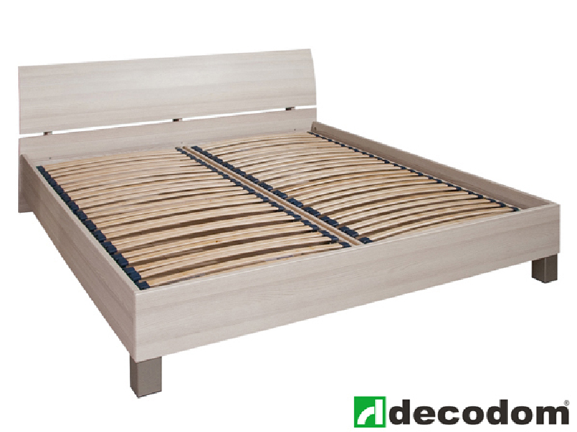 Manželská posteľ 180 cm Decodom Cassanova jaseň coimbra (s roštom a úl. priestorom)