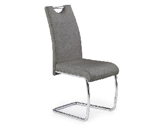 Jedálenská stolička Karru (siva + strieborna)