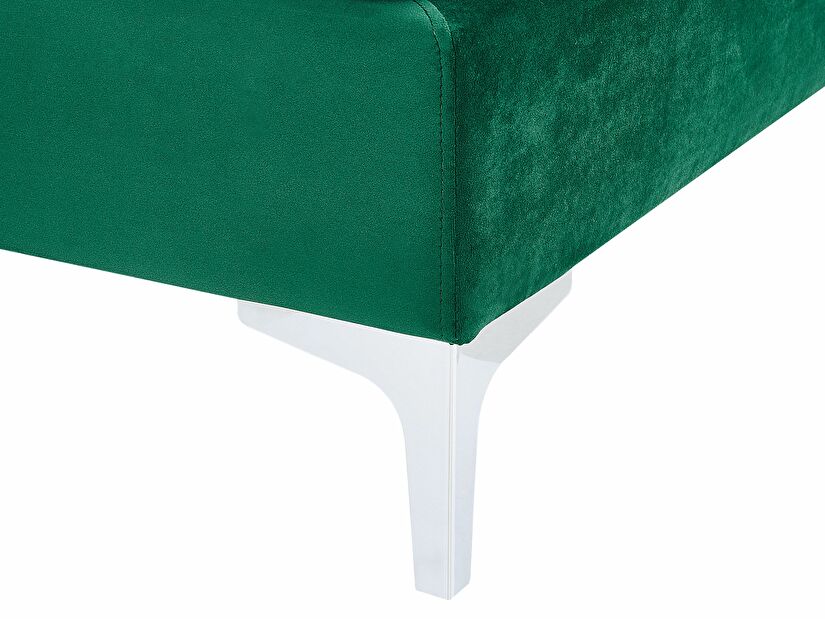 Rohová sedačka U EVENA (zelená) (s taburetkou) (pre 6 osôb)