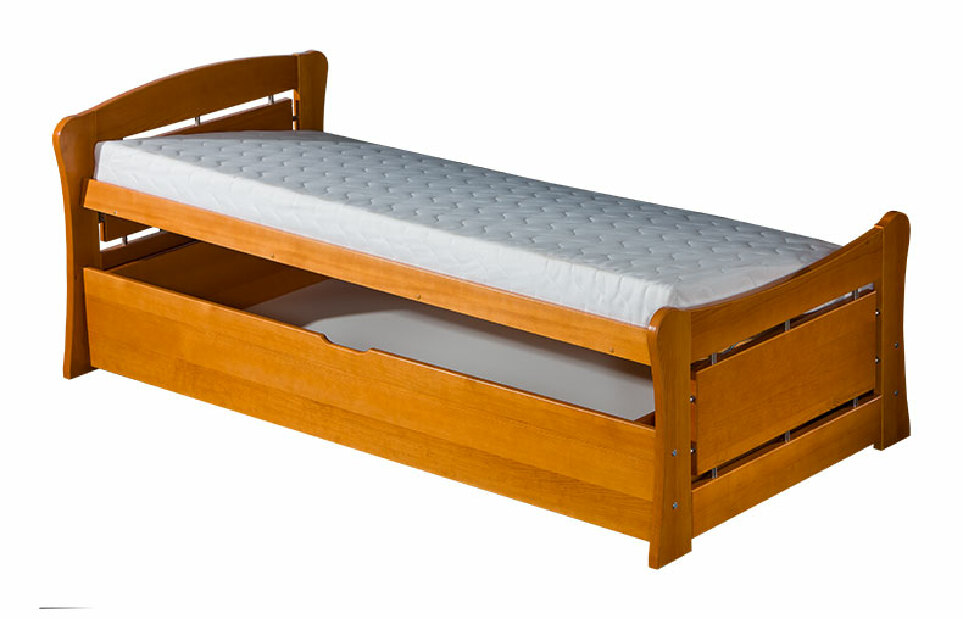 Jednolôžková posteľ 90 cm Pauli 1 (s roštom a úl. priestorom)