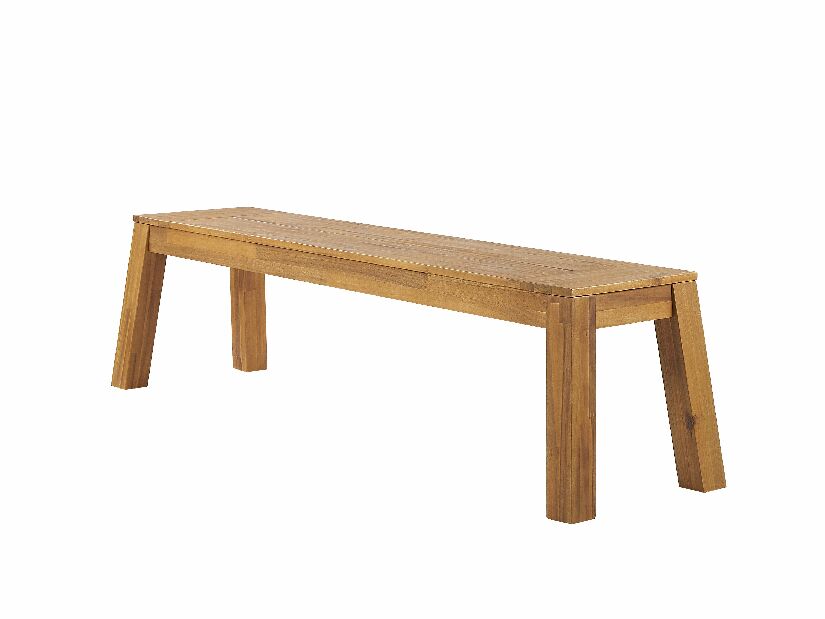 Set záhradného nábytku LIVIGNO (svetlé drevo) (s lavicami) (pre 6 osôb)