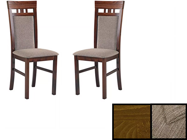 Set 2 ks. jedálenských stoličiek Avalan (rustikal + hnedá) *výpredaj